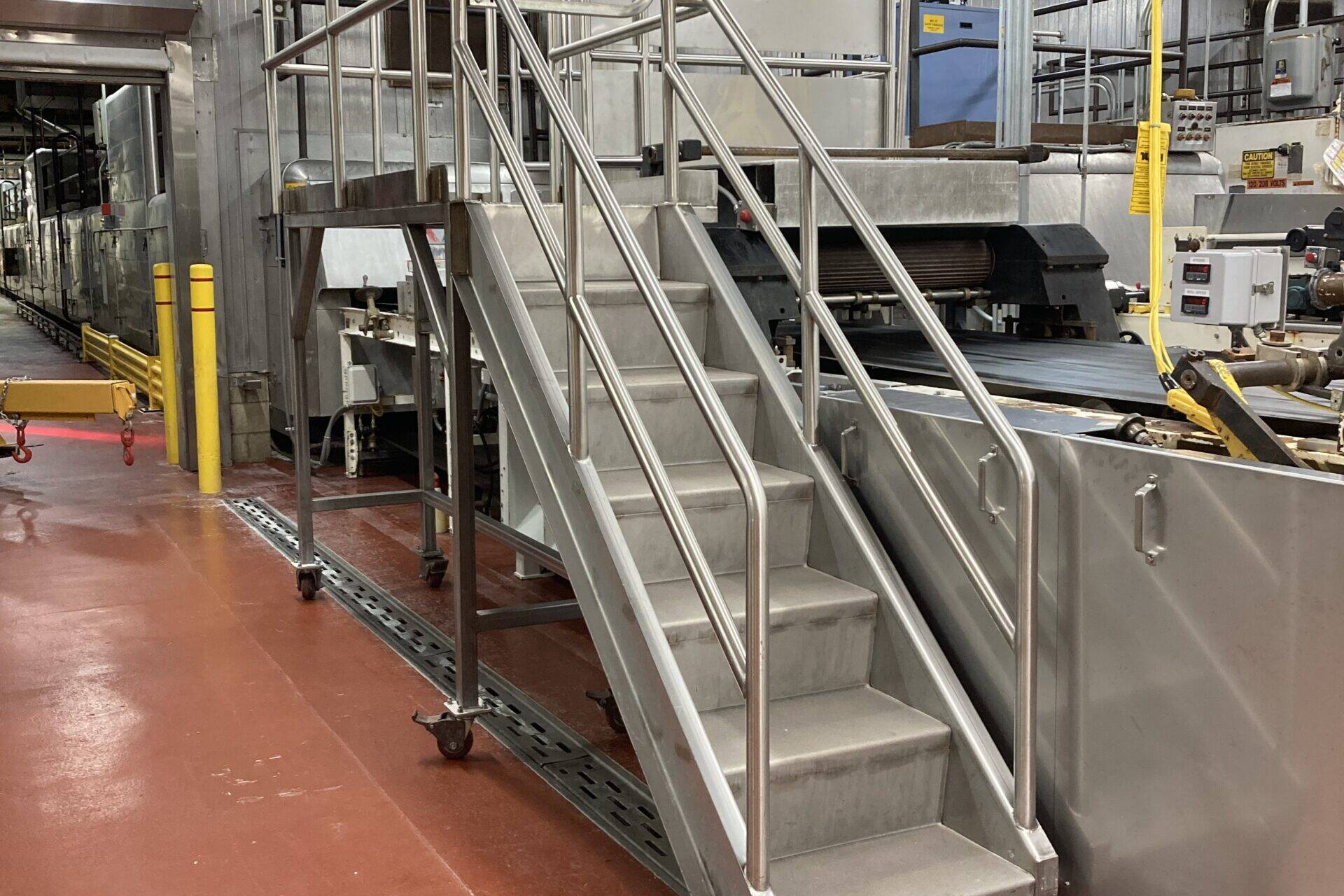 small metal staircase